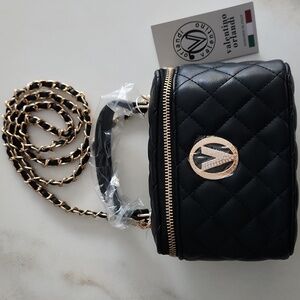 Valentino Orlandi Mini Train Case Bag With Chain Strap..$330 Retail! Just $130!!